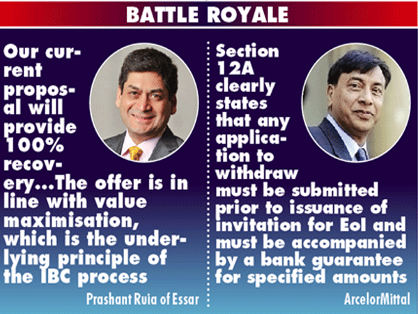Ruias offer Rs 54,389 cr to retain Essar; ArcelorMittal opposes Ruias offer Rs 54,389 cr to retain Essar; ArcelorMittal opposes